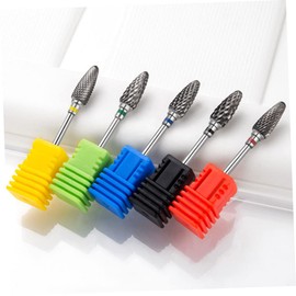 Healeved Metal Nail Grinding Drill Bit Portable Manicure Tools for Nail Art Dead Skin Removal and Polishing for Home Salon Use