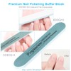 Limas de uñas y pulidores de múltiples granos, kit de