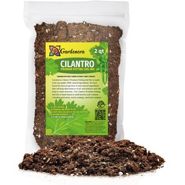 Premium Cilantro Plant Potting Soil by Gardenera - Infuse Your Kitchen with Bold Flavor and Vibrant Vitality - 2 Quart