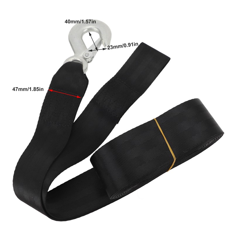 Heavy Duty Winch Strap with Hook 3500lb Load Boat Trailer