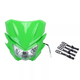 100% Dirt Bike LED Headlight For Universal KX250 KLX230 KLX100 KX450F KLX300 Green