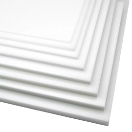 BuyPlastic Natural White HDPE Plastic Sheet  1 1/2" x 12" x 24"