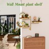 YQSLYSF WIndow Rotating Plant Stand Shelf Indoor Gold Metal Floating