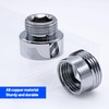 TETEWEVER Pack of 16 Tap Adapters Metal Tap Thread Adapter