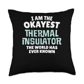 Funny Thermal Insulator Gift - I'm the Okayest! Throw Pillow