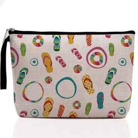 Hanamiya Na Beach Gifts for Women Beach Lovers Beach Accessories Makeup Bag Cute Birthday Gifts for Women Cruise Gifts for Girls Cosmetic Bag Sunscreen Bags Beach Bag Beach Stuff