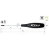 Vessel Cushion Grip Screwdriver (Narrow Shaft Model), +1X75