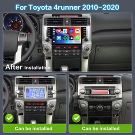 [2+64GB] Inefala for Toyota 4runner 2010-2020 Android Car Stereo with Wireless CarPlay Android Auto, 9 Inch HD Touchscreen Head Unit with GPS WiFi Bluetooth FM/RDS Radio SWC Backup Camera Canbus MIC