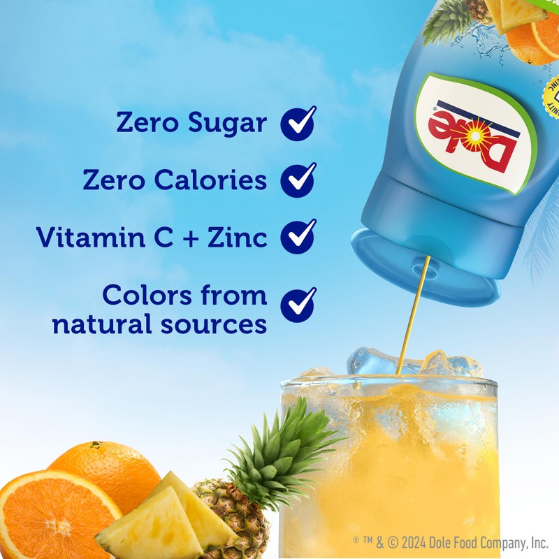 Juicy Mixes Dole Tropical Splash Liquid Water Enhancer - Sugar