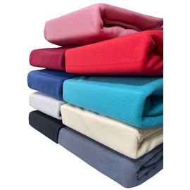 Leonado Vicenti Winter Thermal Fleece Fitted Sheet Fleece Fitted Sheet in Many Colours and Sizes Bed Sheet Size 180 x 200 cm - 200 x 200 cm Grey