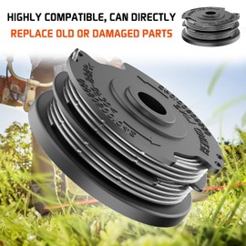 MAOZHOU Lawn Trimmer Thread Spool, 4 Pieces Diameter 1.6 mm 6 m F016800351 Replacement Spool Line, Nylon Double Spools for Bosch Art 24 27 30 30-36 LI Grass Trimmer