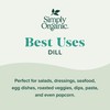Simply Organic Dill Weed Cut & Sifted Certified Organic, 0.81-Ounce