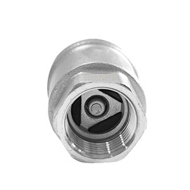 BesNPT 1" NPT Stainless Steel Spring Check Valve,One Way Horizontal and Vertical Inline Water Check Valve for Well, Pump