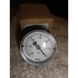 WIKA Lot of 4 BRAND NEW Wika Vacuum Gage, 0-30 INHG, 2" White Face Type 111 1/4" NPT