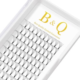 Ready-to-Use Fan Eyelash Extensions, 6D-D-0.07-10, Eyelash Fans, Soft, 4D, 6D, 7D, Volume Technology, Artificial Eyelashes, Thickness 0.07/0.10 mm, Short Base (6D-D Curl-0.07 mm, 10 mm)