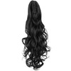 24" Deep Curly Claw Jaw Ponytail Extension Long Wavy Synthetic