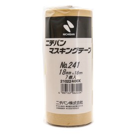 Nichiban Masking Tape, 7 Rolls, 0.7 inches (18 mm) x 6.7 ft (18 m) 241-18