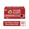 Victor Allen's Coffee Peppermint Bark Flavored, Medium Roast, 80 Count,