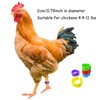 HONBAY 100PCS 5 Colors Poultry Foot Rings Leg Bands Clip-on