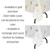 Exquisite 12 Pack Premium Rectangle Holiday Design Plastic Tablecloth -