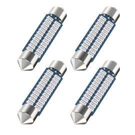 Serundo Auto Red 578 Led Festoon Bulb 211-2 Led Car Bulb 41mm 42mm 1.65in 212-2 Bulb for Car Map Light Dome Light, 22SMD 3014 Chips Interior Led Festoon Bulb,Pack of 4pcs