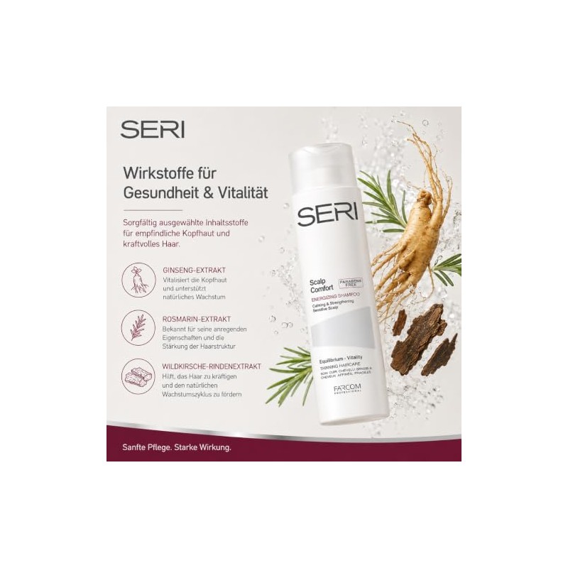 Farcom SERI Scalp Comfort Shampoo suitable for hair loss cases