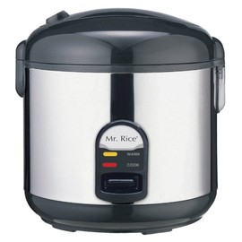 10 Cups Rice Cooker with Stainless Body