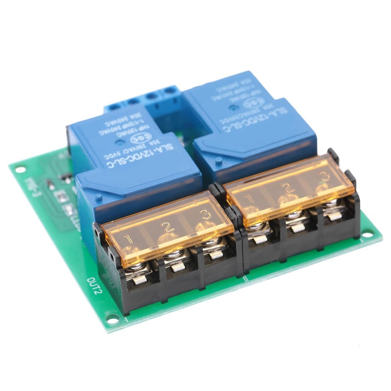 30A YYG-3 DC12V 2 Channel Relay Module Relay Switch, Two