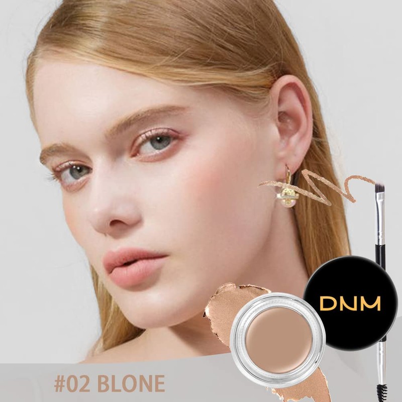 evpct Blonde Eyebrow Powder Pomade Gel Shaper Makeup Kit with