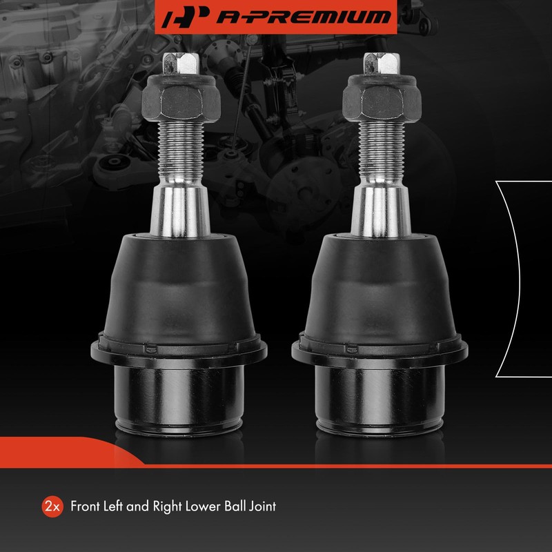 A-Premium 2 x Front Lower Ball Joints, Compatible with Ram