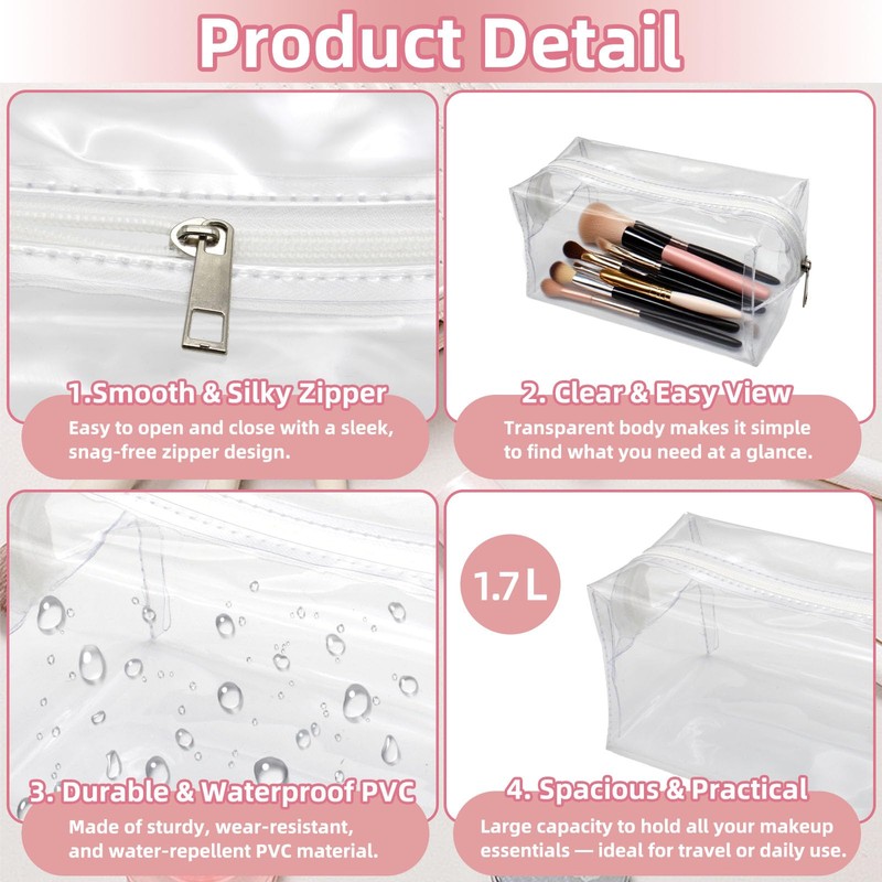 lakigoes Clear Exam Pencil Case