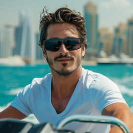 DUCO Polarized Sunglasses Sports Fit Over Sunglasses for Men Women UV400 Protection Wrap-around Wear Over Glasses DC8980