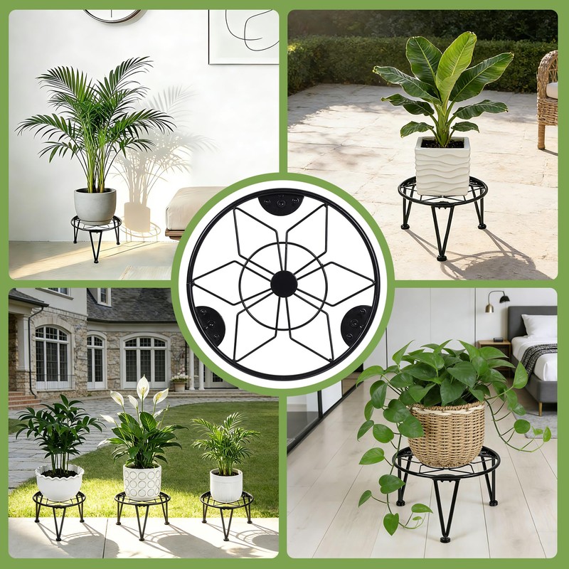 Vigordream Metal Plant Stand Indoor Outdoor Planter Holder