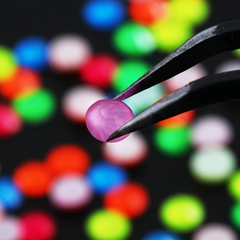 Beadsland Hotfix Rhinestones, 2880pcs Hot Fix Crystal Neon Rhinestones for