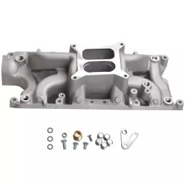 Unbranded SBF Dual Plane Aluminum Intake Manifold for Ford 260 289 302 1500-6500 RPM US