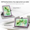 JRTAL Compatible with Doogee T10 Case, 360° Rotating Cover Faux