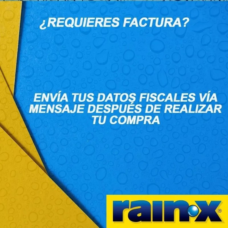 Trat. Antiempañante Y Limpiador De Vidrios Anti Lluvia Rainx