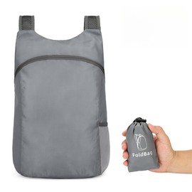 15L Ultralight Foldable Backpack, Small Lightweight Packable Hiking Rucksack, Water Resistant Light Travel Daypack for Unisex, Large Capacity Folding Day Bag for Outdoor Camping Walking Cycling