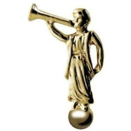 J26G Pin Tie Tack Angel Moroni Gold Mormon One Moment In Time LDS CTR