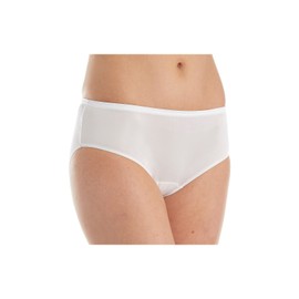 Shadowline Women's Nylon Hidden Elastic Hipster Panty 11032 8 White