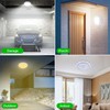 MEIHONG Solar Ceiling Light, Porch Ceiling Light with Remote, Dimmable