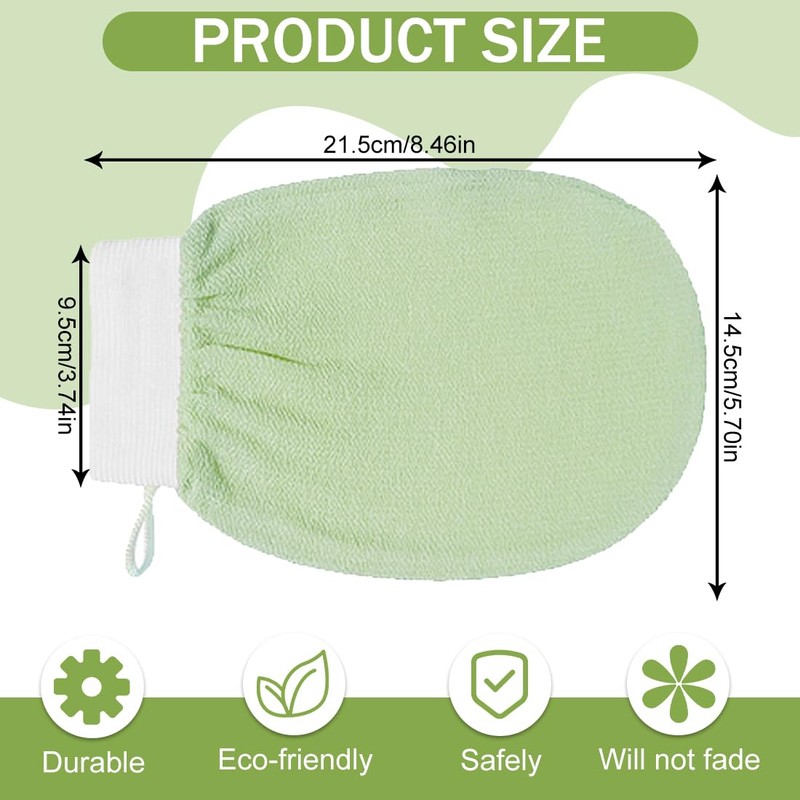 2 Stück Exfoliating Gloves, Peeling-Handschuhe, Peelinghandschuh Körper, Peeling Handschuh Körperpeeling,