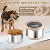 UPSKY 8L No Spill Dog Water Bowls & 3.5L Food