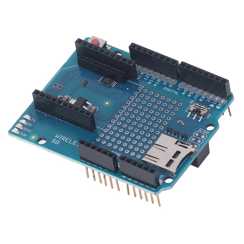 Prototype Screw Shield Wireless On Board Storage Card Slot Terminal