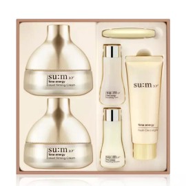 Soom37 숨37 기초세트 타임에너지 모이스트 퍼밍크림 기획 수분 보습 여성 기초 화장품 su:m37° Basic Set Time Energy Moist Firming Cream Special Hydration Moisturizing Women's Basic Skincare Products