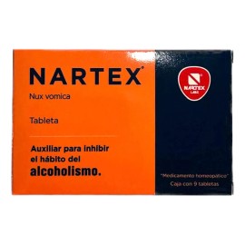 Nartex Nux Vomica Caja 9 Tabletas Inhibidor Del Alcoholismo