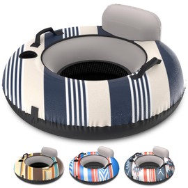 GoSports WOVN River Tubes with Premium Canvas Covers - Choose Your Style - Heavy Duty Floats for Rivers, Lakes, & Pools