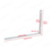 SAYAYO Angle Shelf Bracket, Stainless Steel, L Shaped, 90 Degree