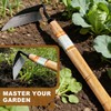 Apexcook Garden Weeding Hoe, Professional Handheld Weeding Tool with Solid