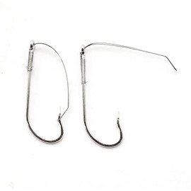 Weedless Fishing Hook Sizes 1/0-3/0 High Barbed Stainless Steel Hooks 10pcs (2/0)